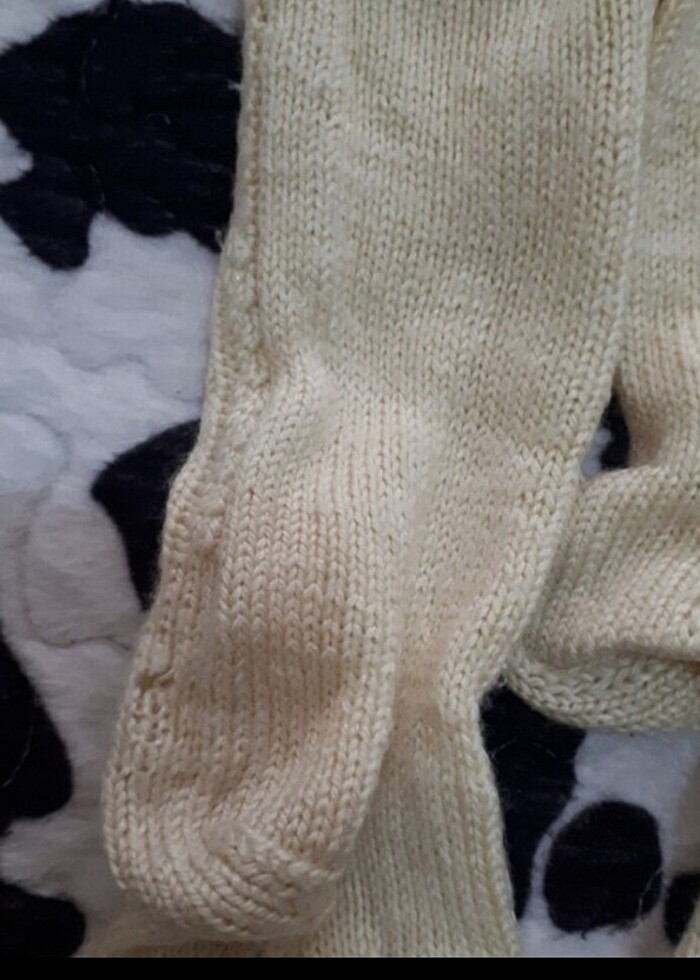 Yün örgü çorap. - Görsel 2