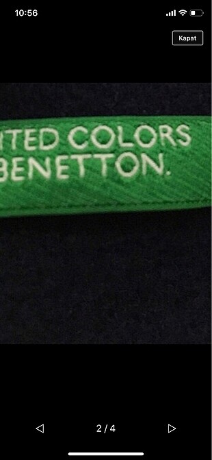 xl Beden çeşitli Renk Benetton panço Rezerve almayın