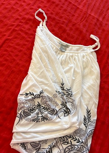 Nakışlı Bohem Midi Hamile Etek - Görsel 4