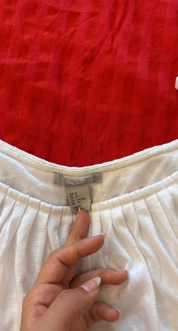 Nakışlı Bohem Midi Hamile Etek - Görsel 3