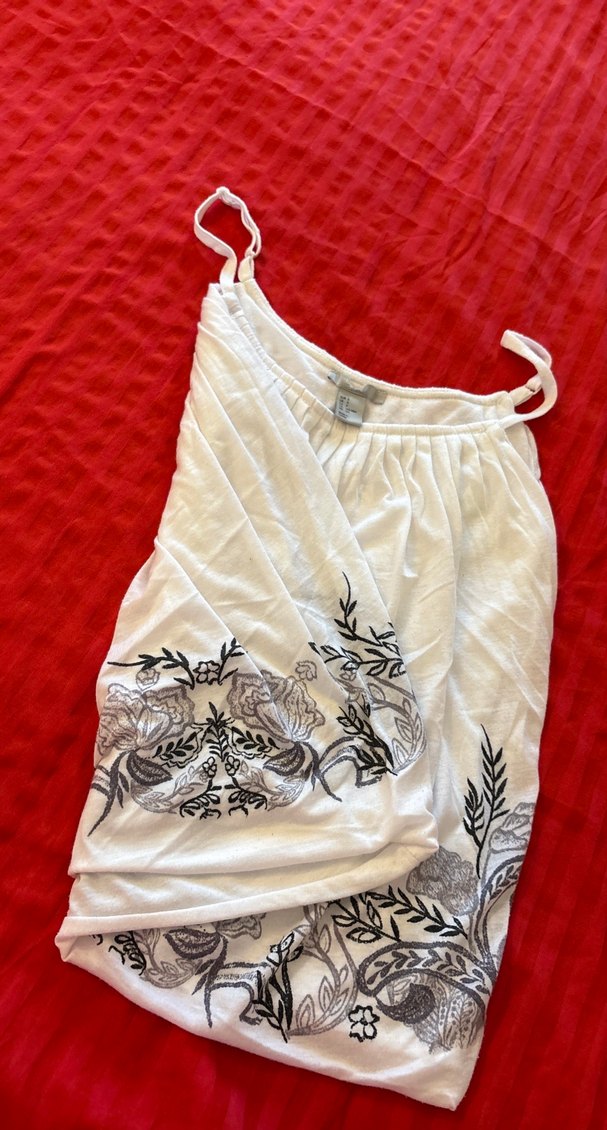 Nakışlı Bohem Midi Hamile Etek - Görsel 4