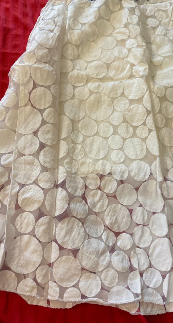 Dantel Detaylı Beyaz Midi Hamile Etek - Görsel 2