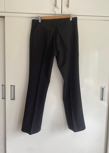 LC Waikiki Kemerli Siyah Kadın Kumaş Pantolon