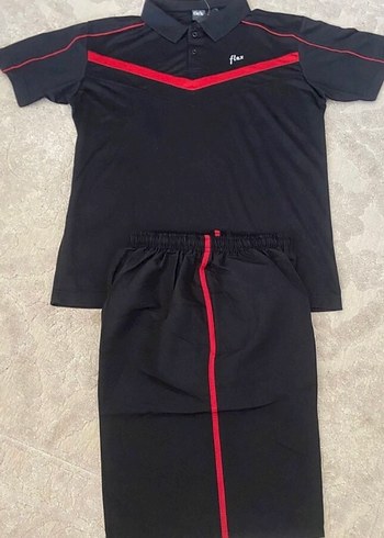 Erkek Siyah Kısa Kollu Polo yaka sporcu forması - Görsel 2