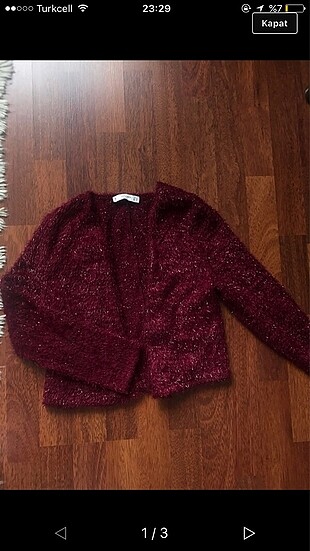 Mango yumuşak bordo crop hırka