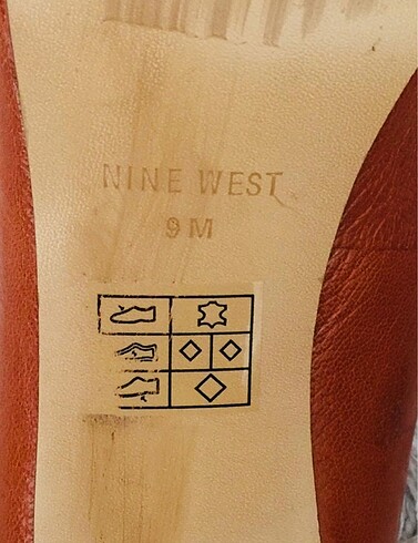38 Beden Kahve rengi topuklu ayakkabı Nine West