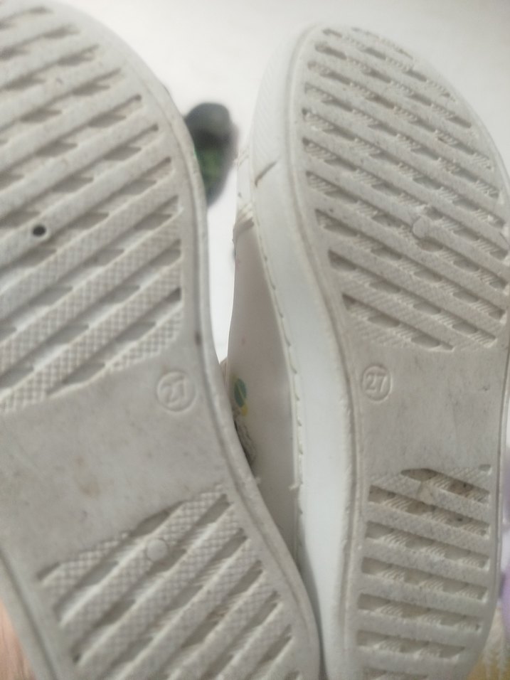 Beyaz Kız Çocuk Baskılı Cırt Cırtlı Spor Ayakkabı - Görsel 3