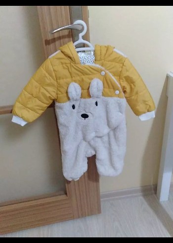 Sarı Kürklü Bebek Erkek Tulumu - Görsel 2