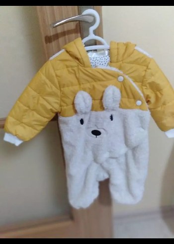 Sarı Kürklü Bebek Erkek Tulumu - Görsel 3