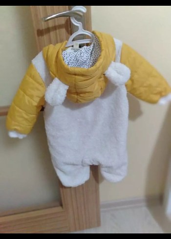 Sarı Kürklü Bebek Erkek Tulumu - Görsel 4