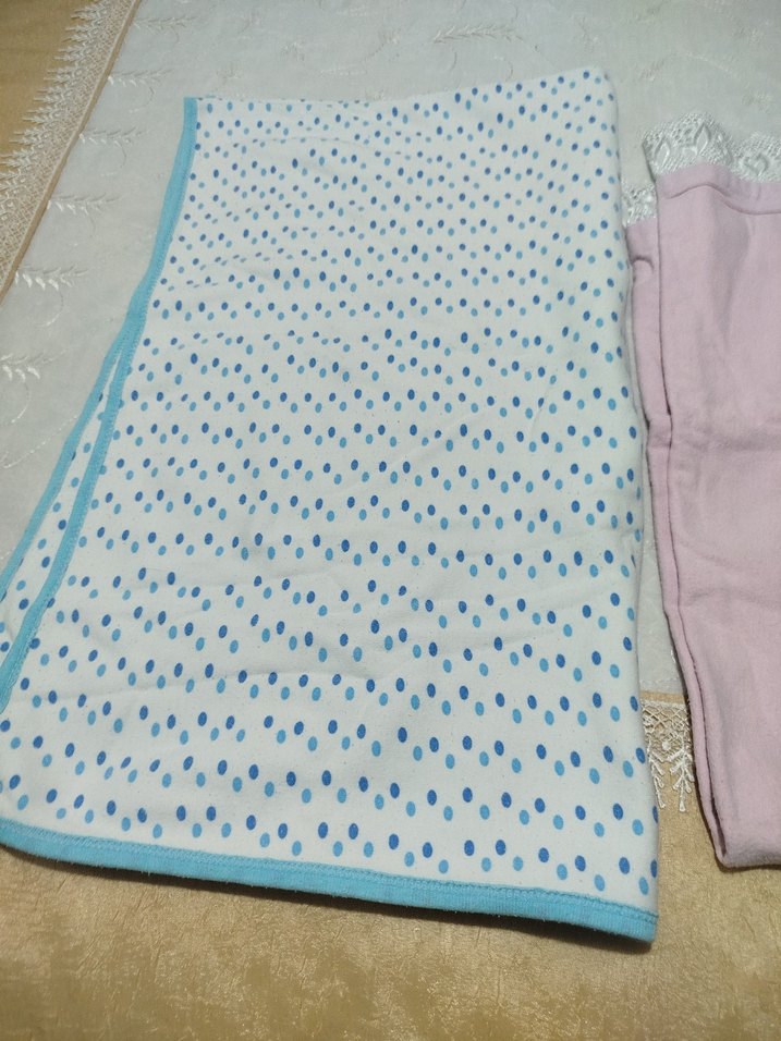 Pembe Çocuk Battaniyesi Dantelli Kenar - Görsel 2