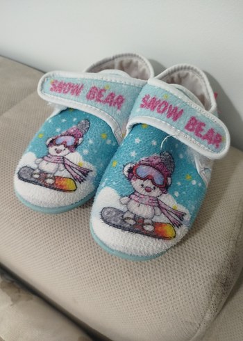 Erkek Çocuk Renkli Baskılı Sıcak Terlik - Görsel 2