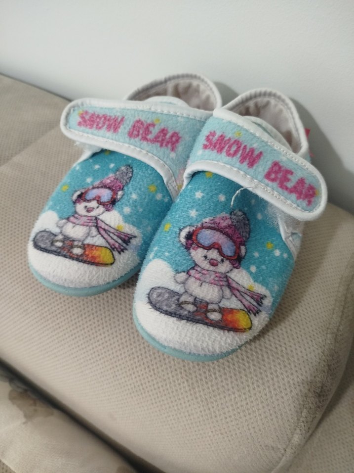 Erkek Çocuk Renkli Baskılı Sıcak Terlik - Görsel 2