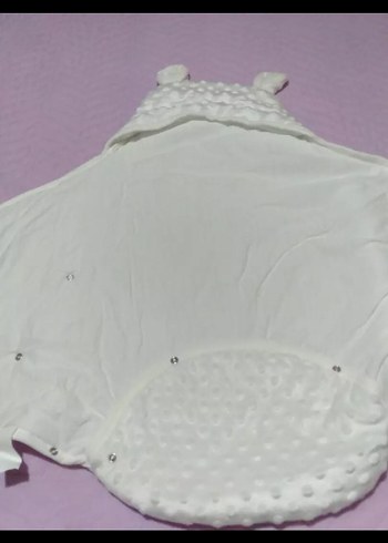 Nakışlı Beyaz Bebek Battaniyesi - Görsel 6