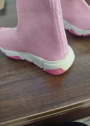 Kız Çocuk Pembe Örgü Spor Ayakkabı - Görsel 3