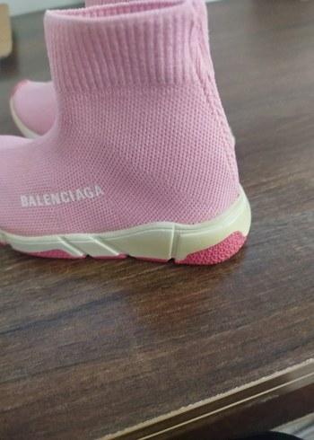 Kız Çocuk Pembe Örgü Spor Ayakkabı - Görsel 5