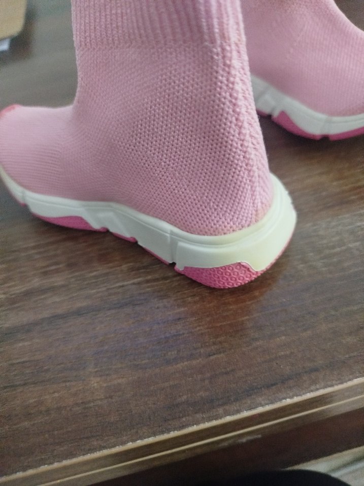 Kız Çocuk Pembe Örgü Spor Ayakkabı - Görsel 3