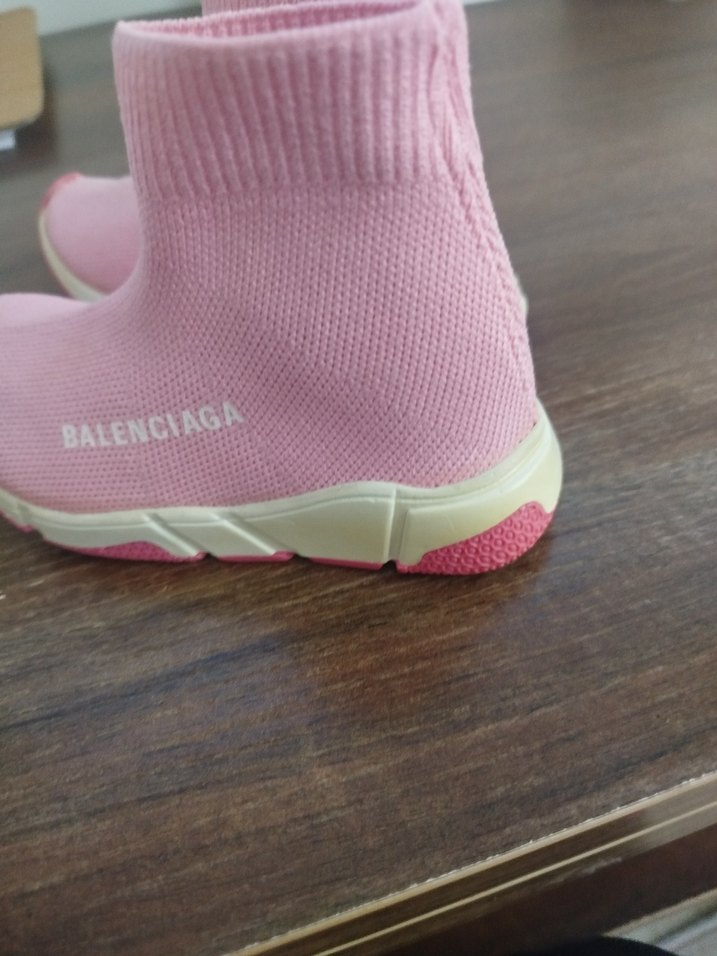 Kız Çocuk Pembe Örgü Spor Ayakkabı - Görsel 5