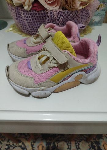 Kız Çocuk Çok Renkli Bağcıksız Spor Ayakkabı - Görsel 2