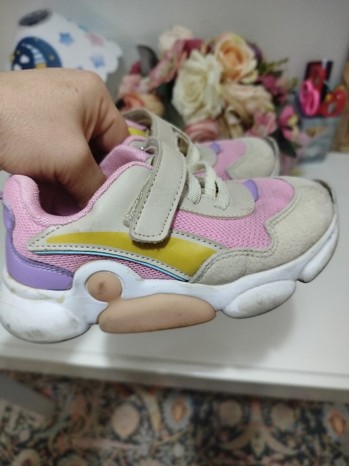 Kız Çocuk Çok Renkli Bağcıksız Spor Ayakkabı - Görsel 4