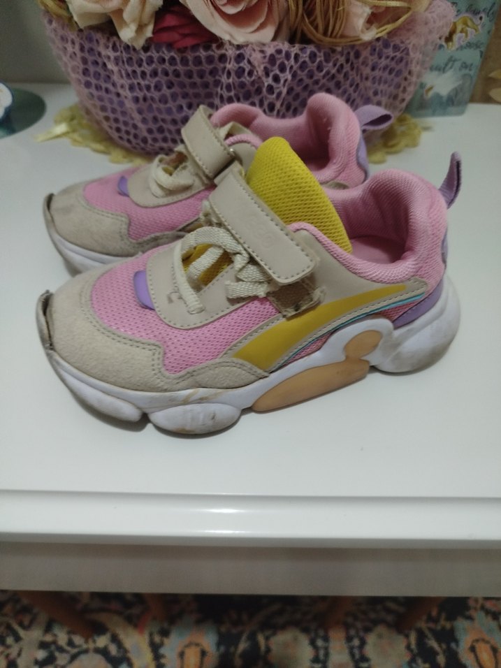 Kız Çocuk Çok Renkli Bağcıksız Spor Ayakkabı - Görsel 2