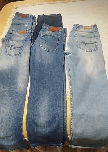 Erkek Günlük Kot Pantolonlar - Mavi Tonlar - Görsel 5