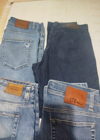 Erkek Günlük Kot Pantolonlar - Mavi Tonlar - Görsel 2