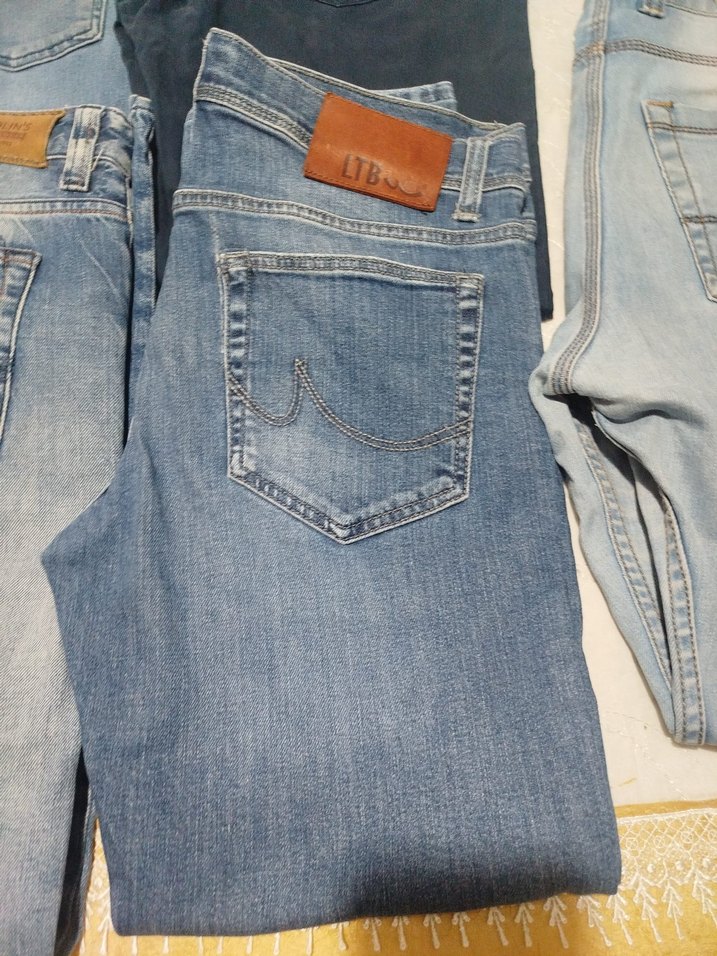 Erkek Günlük Kot Pantolonlar - Mavi Tonlar - Görsel 4