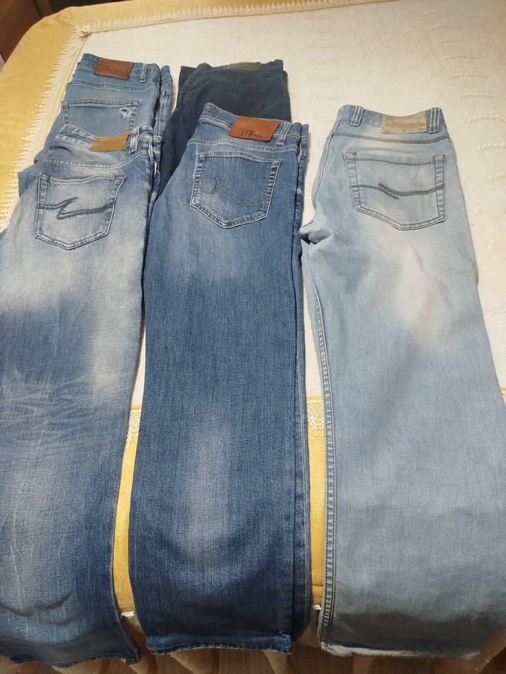 Erkek Günlük Kot Pantolonlar - Mavi Tonlar - Görsel 5