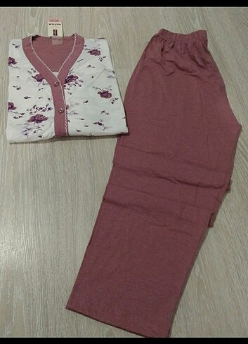 xxl Beden bordo Renk Bayan pijama takımı