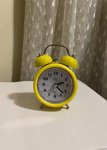 Sarı Vintage Çalar Saat - Görsel 4