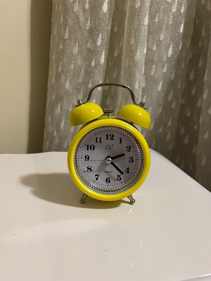 Sarı Vintage Çalar Saat - Görsel 4