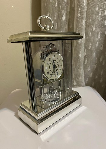 Göz Alıcı Lüks! Şeffaf Kasa Dönen Sarkaçlı (Torsion) Masa Saati - Görsel 2