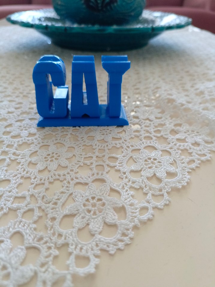  3D Baskı CAT Dekor  Minimal - Görsel 4