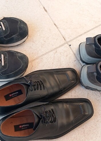 44 Beden hakiki deri ayakkabi ve skechers