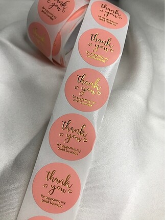 Pembe Thank You Sticker