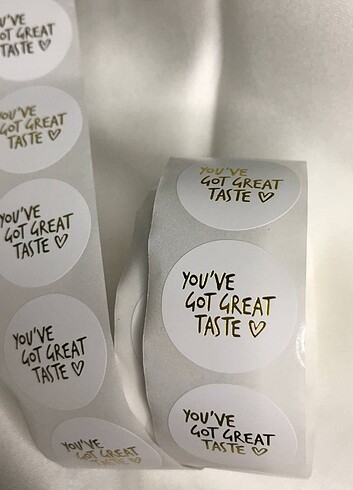  Beden You 've Got Great Taste Sticker Çıkartma 