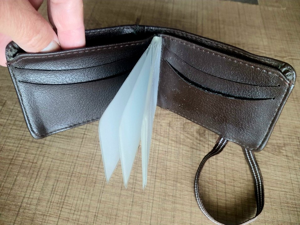 Kahverengi Baskılı Minimalist Erkek Cüzdan - Görsel 2