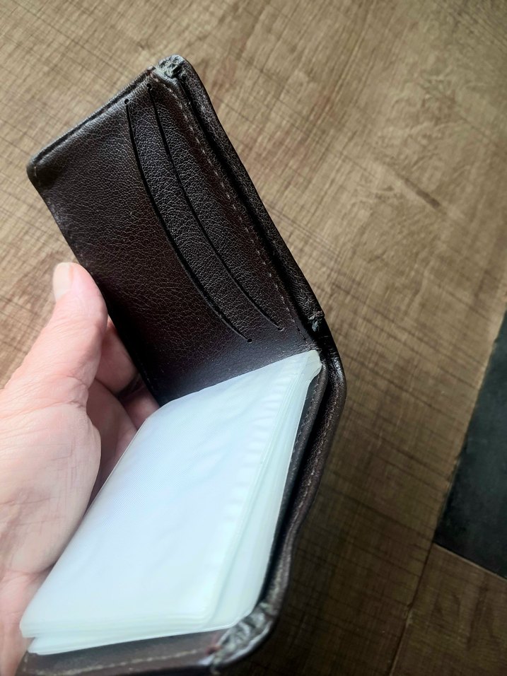 Kahverengi Baskılı Minimalist Erkek Cüzdan - Görsel 3