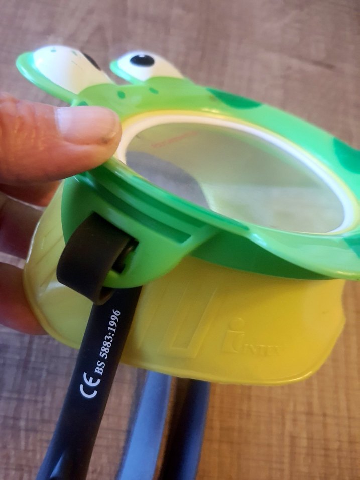 Speedo Kurbağa Tasarımlı Renkli Çocuk Yüzücü Maskesi - Görsel 3