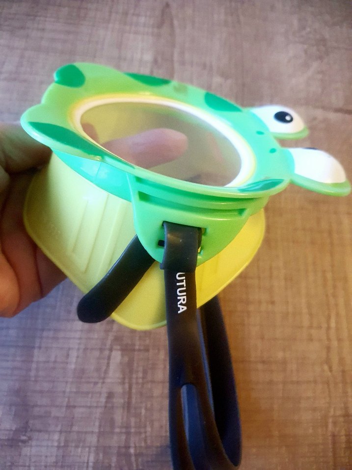 Speedo Kurbağa Tasarımlı Renkli Çocuk Yüzücü Maskesi - Görsel 2