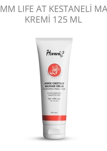 Homm Life At Kestaneli Masaj Kremi 125 ml