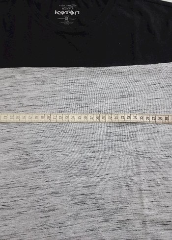 Gri Siyah Kısa Kollu Erkek Tişört - Görsel 5