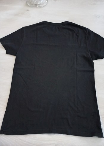 Gri Siyah Kısa Kollu Erkek Tişört - Görsel 3