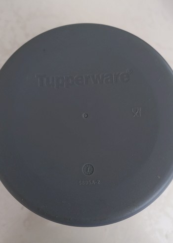 Mavi Kapaklı Gri Tupperware termos - Görsel 4