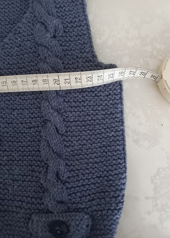 Gri Örgü Erkek Çocuk Yeleği - Görsel 3