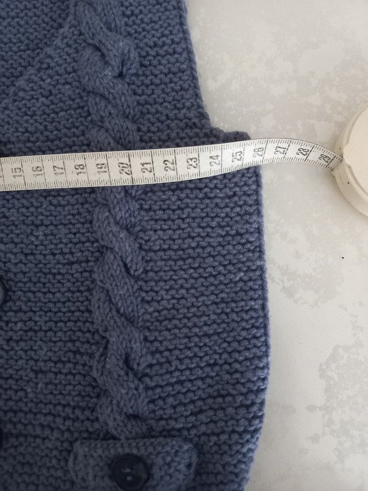 Gri Örgü Erkek Çocuk Yeleği - Görsel 3