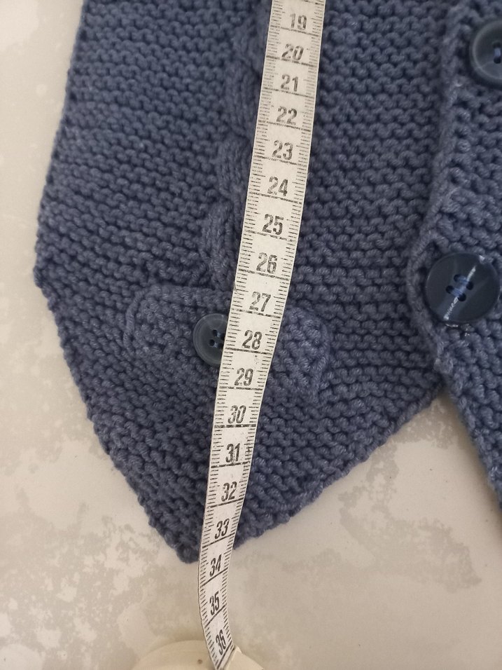 Gri Örgü Erkek Çocuk Yeleği - Görsel 4