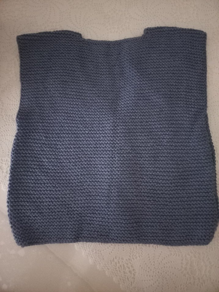 Erkek Çocuk Gri V Yaka Örgü Yelek - Görsel 4