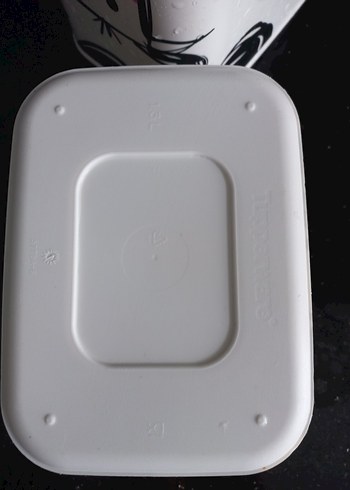 Tupperware pembe Kapaklı İnek Desenli 2 li set Saklama Kabı - Görsel 6